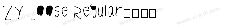 ZY Loose Regular字体转换